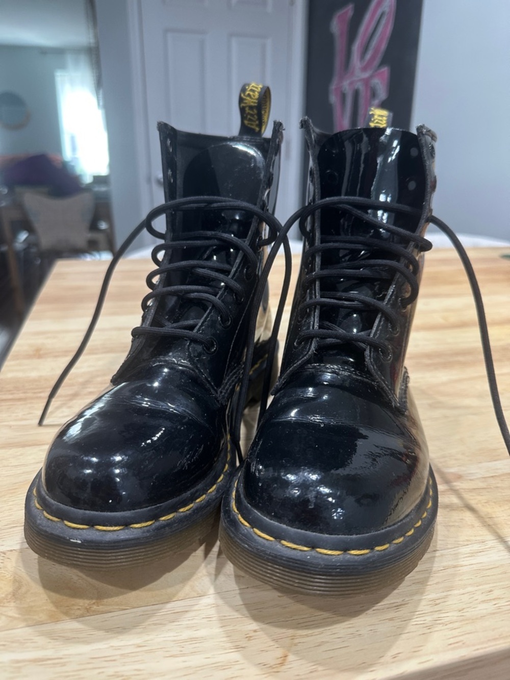Dr. Martens 1460 Black Patent Leather Boots